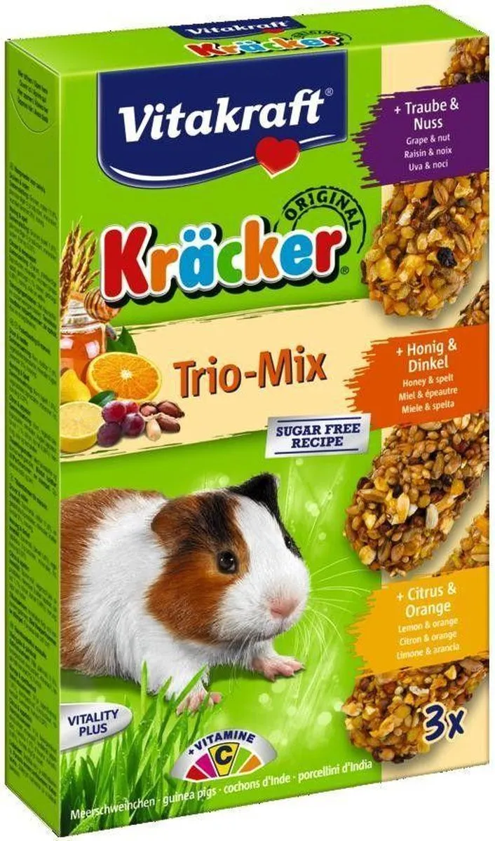Vitakraft Cavia Kracker 3in1 Honing Popcorn Active