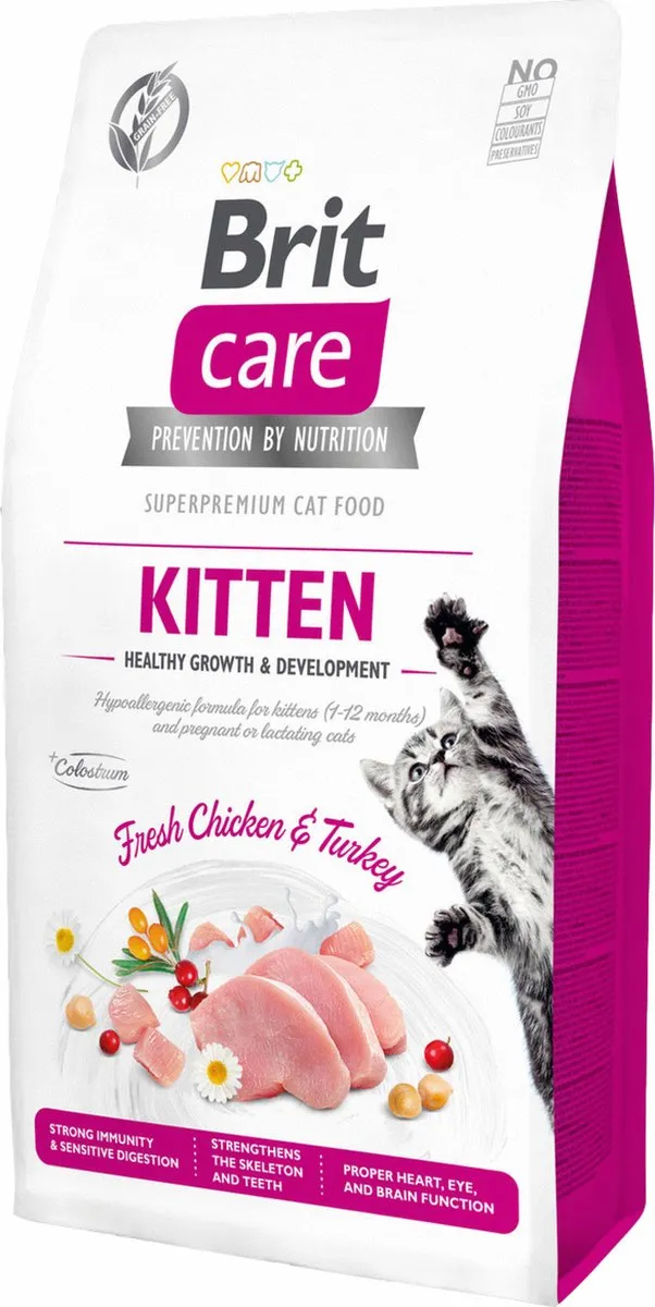 Brit Care Kitten Kalkoen & Kip 7kg