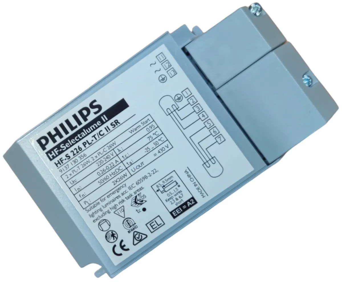 Philips HF-S 226 PL-T/C II SR Voorschakelapparaat - 126x68x32mm