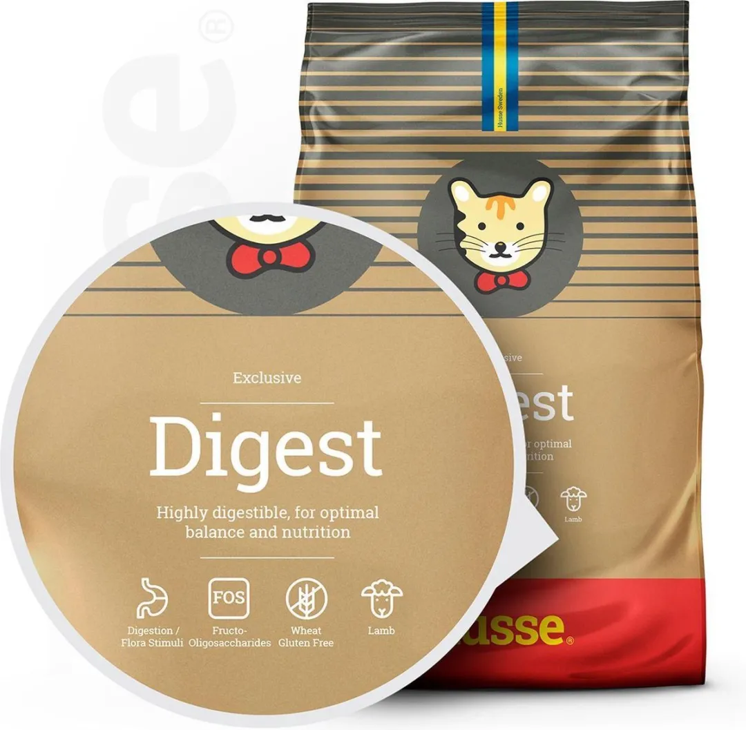 Husse Digest Exclusive Lam & Rijst Kattenvoer - 3x7kg