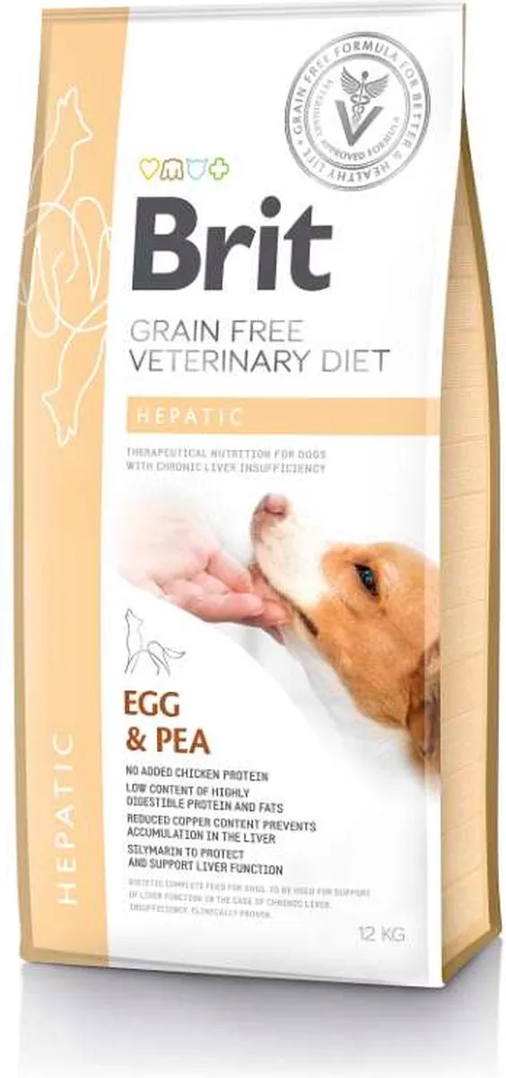 Brit Veterinary Diet Grain Free Hepatic Hond 12kg