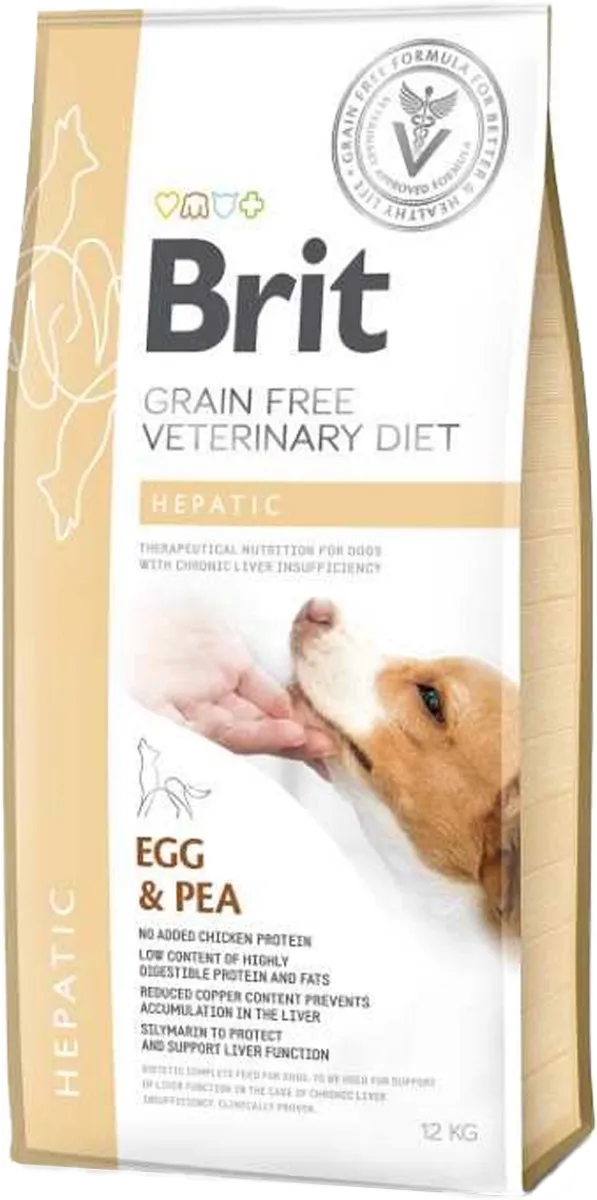 Brit Veterinary Diet Grain Free Hepatic Hond 12kg