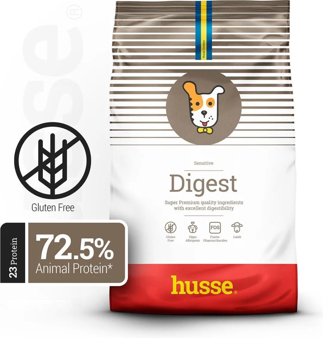 Husse Digest Lam & Rijst Hypoallergeen Hondenvoer 7kg