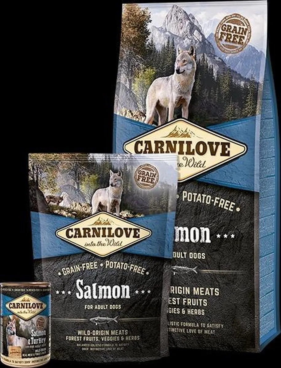 Carnilove Adult Zalm Granenvrij Hondenvoer 12kg