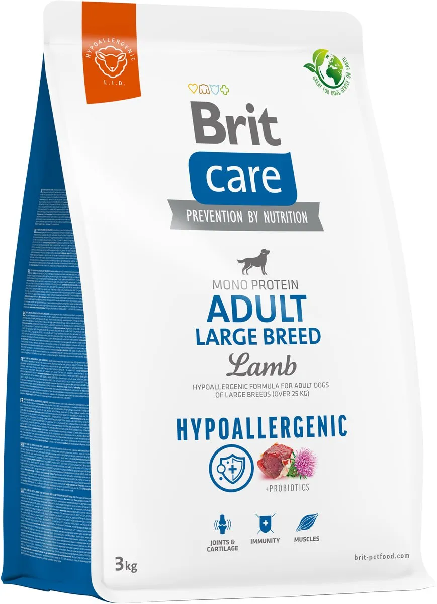 Brit Care Hypoallergeen Adult Large Breed Lam 3kg