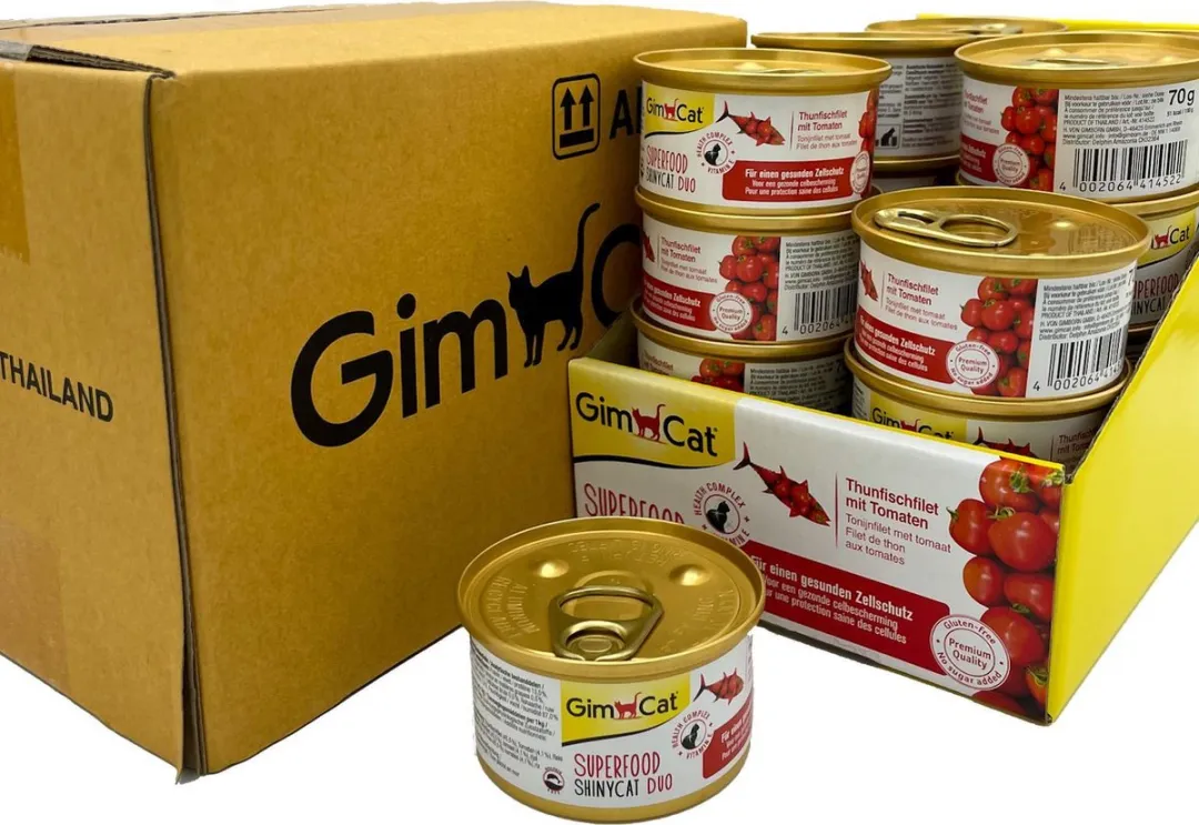 GimCat Superfood Shinycat Duo 70g - 24 Stuks