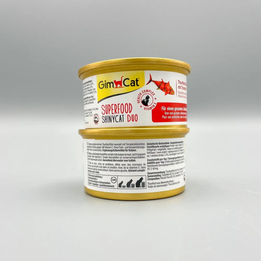 GimCat Superfood Shinycat Duo 70g - 24 Stuks