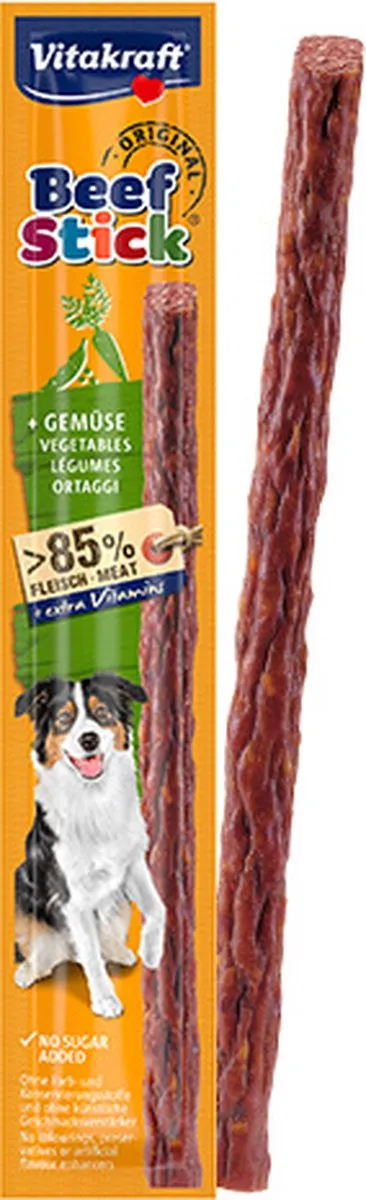 Vitakraft Beef Stick Groente - 50 Stuks
