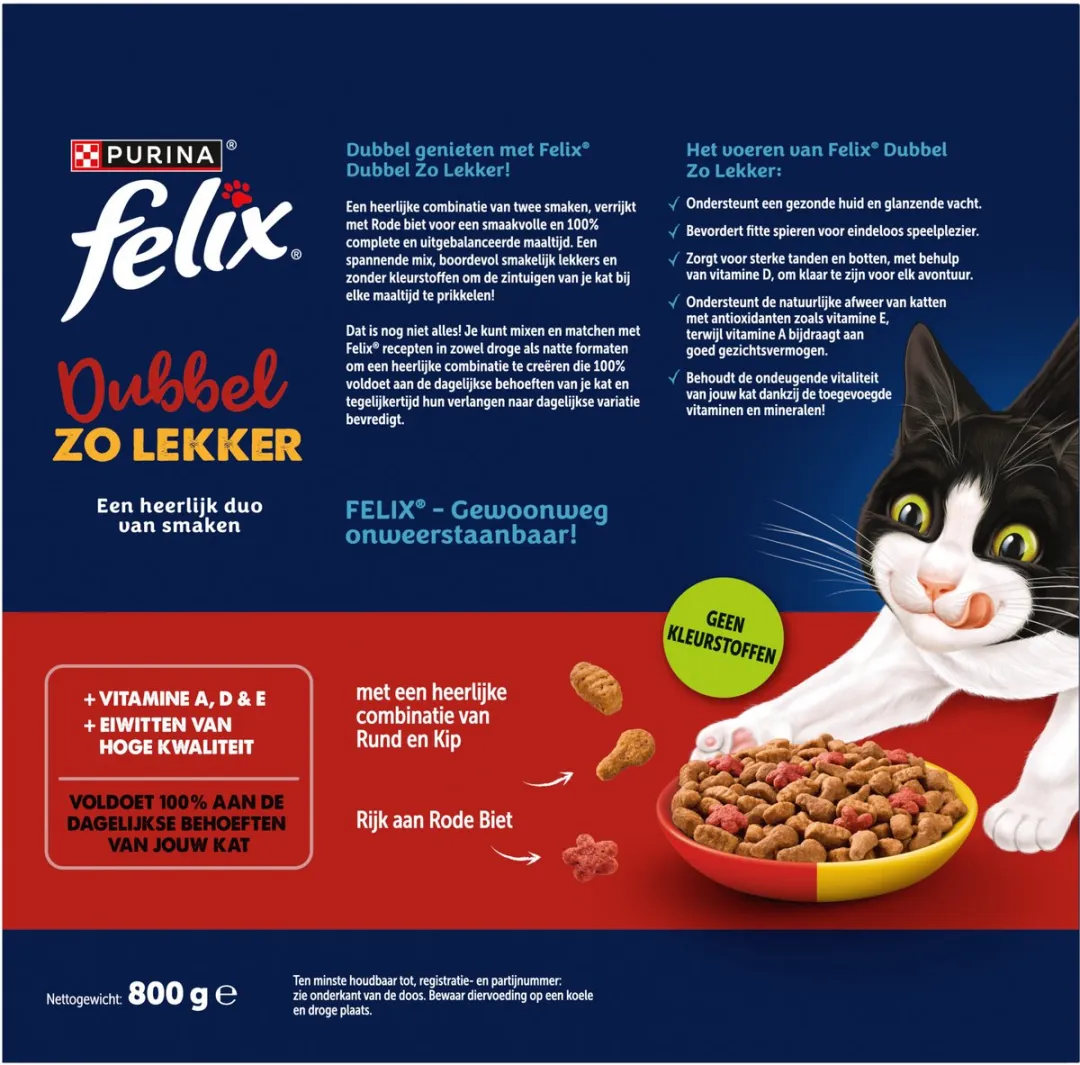 Felix DubbelZoLekker Kip & Rund 4000g