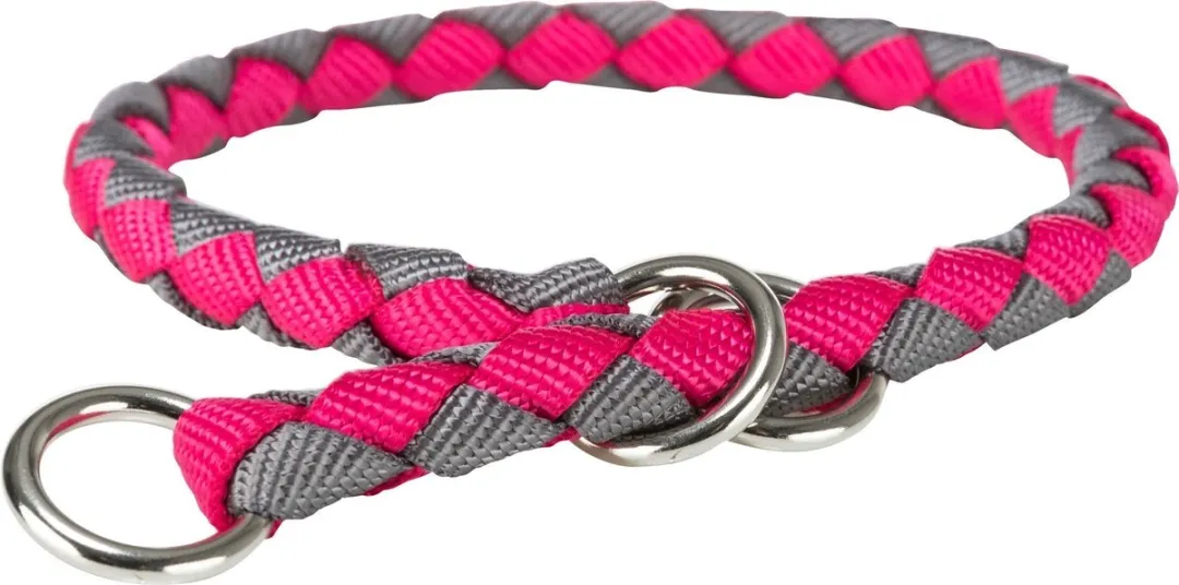 Trixie Cavo Anti-Trek Halsband - Fuchsia/Grafiet L-XL