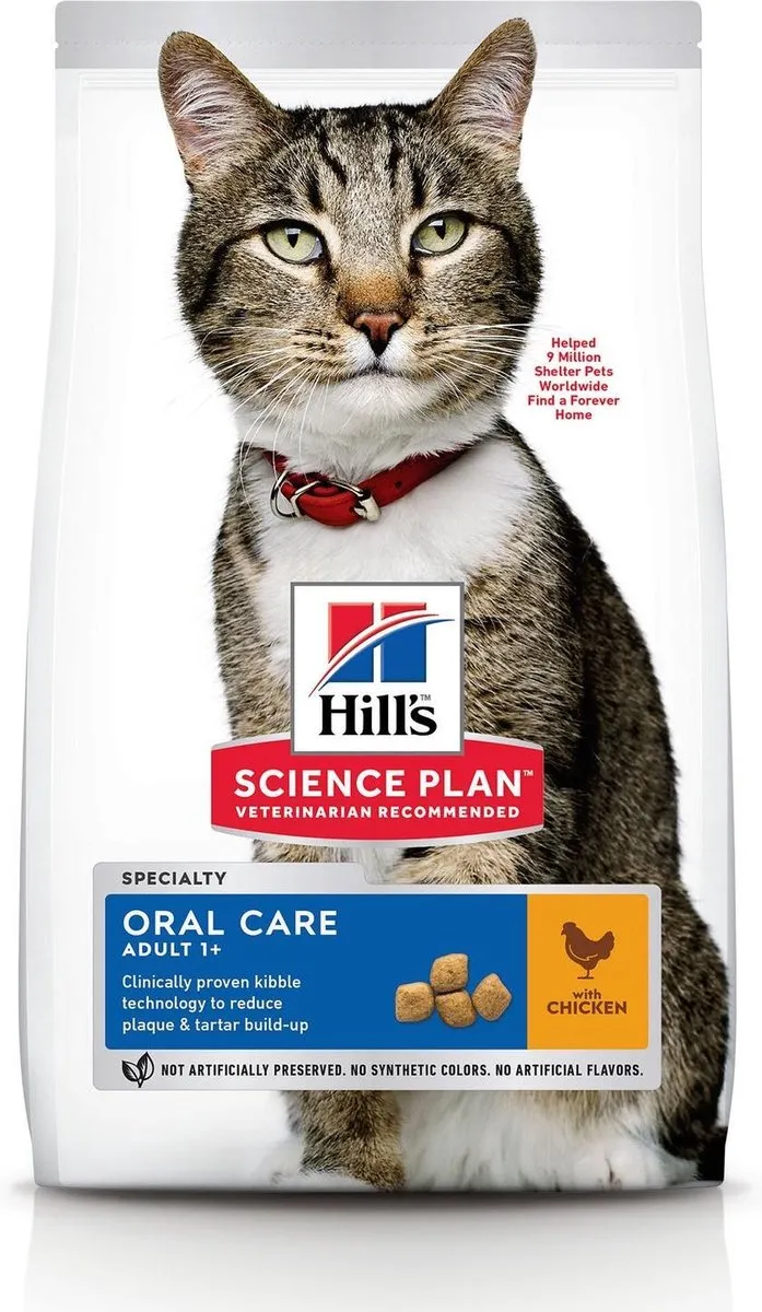 Hill's Science Plan Kattenvoer Adult Oral Care Kip 7kg