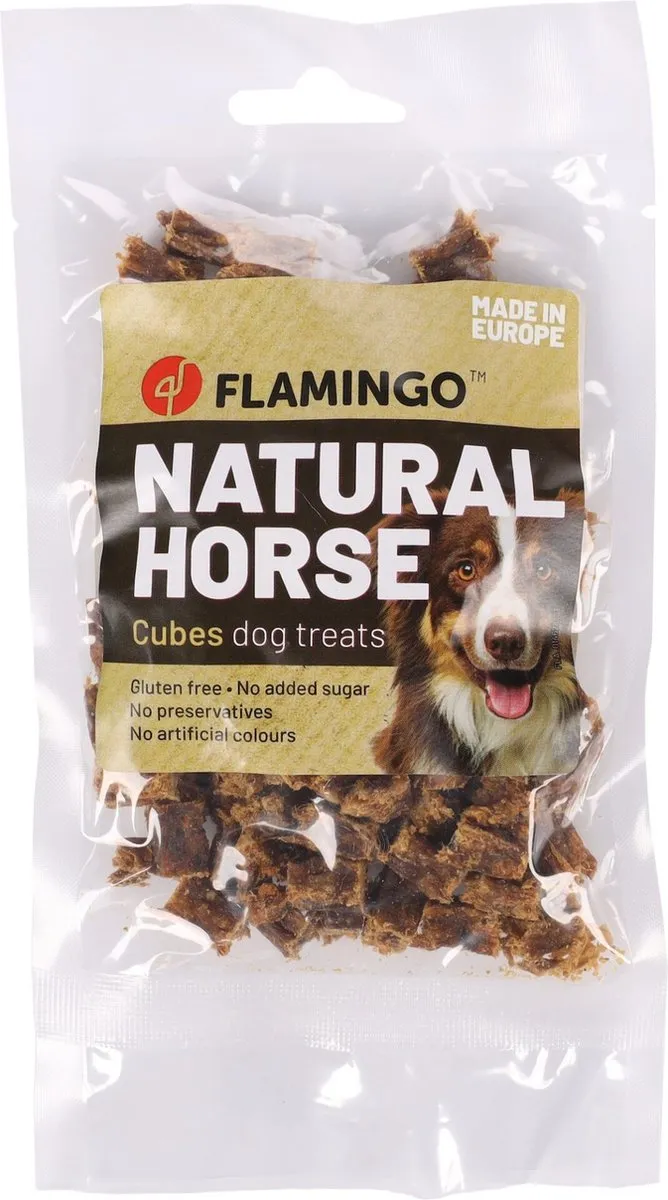 Flamingo Nature Snack Paard Blokjes 80g