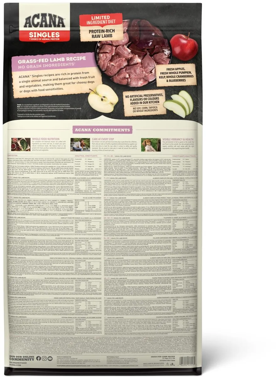 Acana Singles Lam & Appel Hondenvoer 17kg - afbeelding 6 van 6