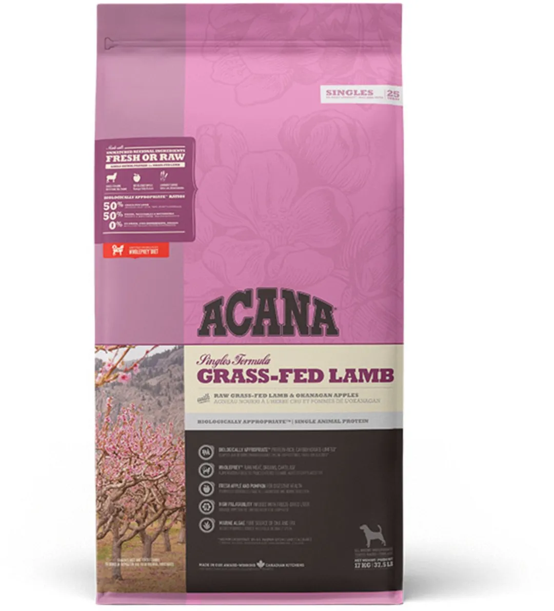 Acana Singles Lam & Appel Hondenvoer 17kg
