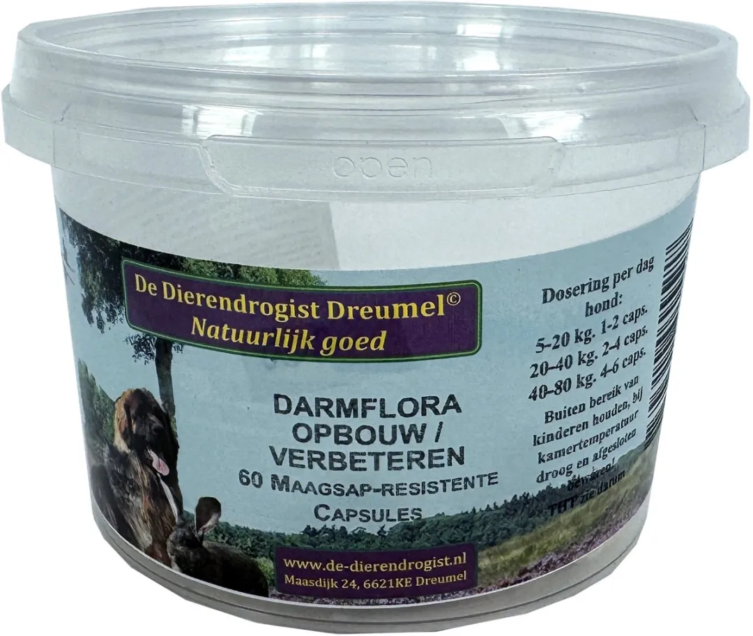 Dierendrogist Darmflora Opbouw Capsules