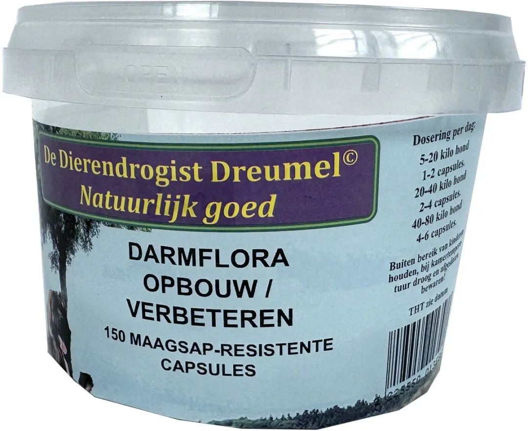 Dierendrogist Darmflora Opbouw Capsules