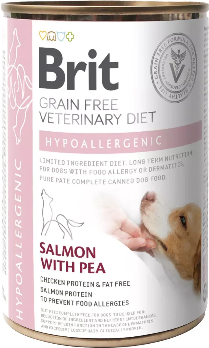 Brit Veterinary Diet Dog Hypoallergeen Blik - 6x400g