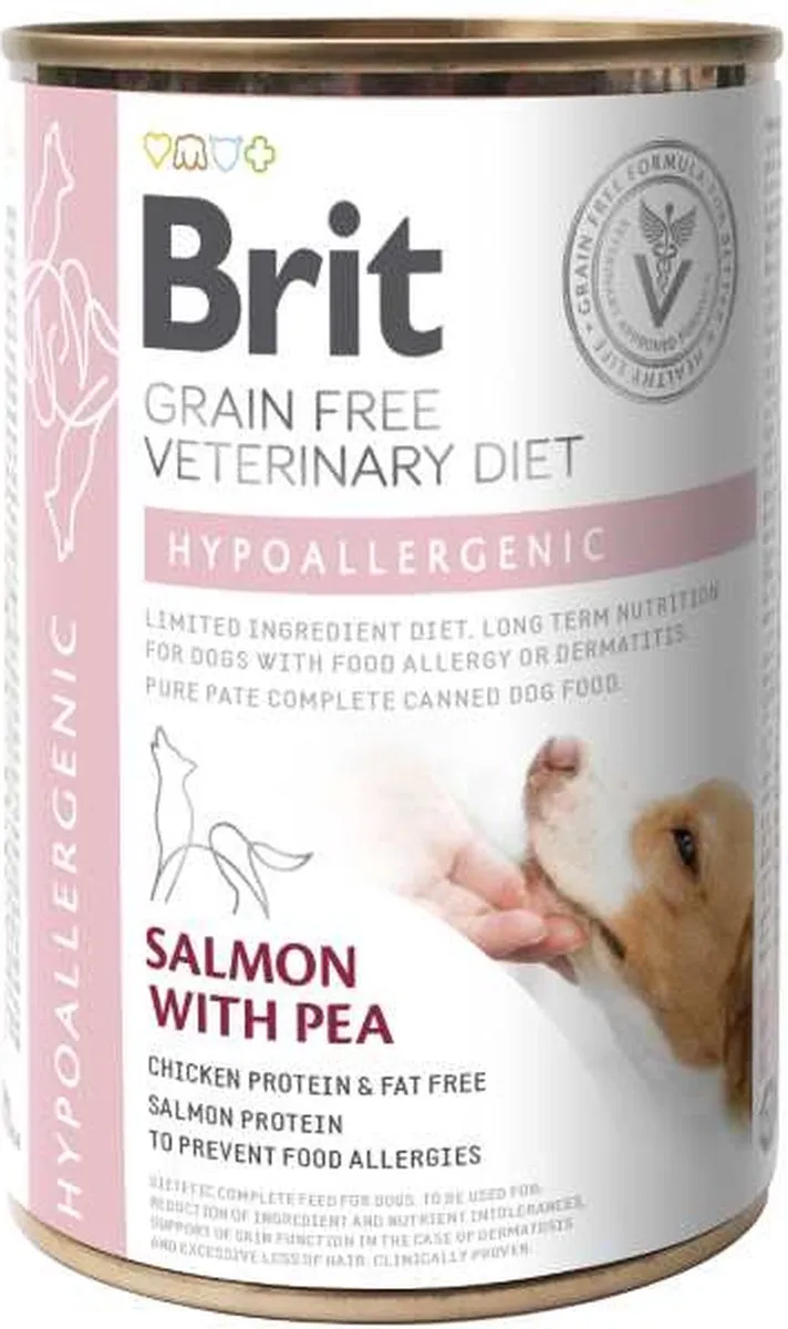 Brit Veterinary Diet Dog Hypoallergeen Blik