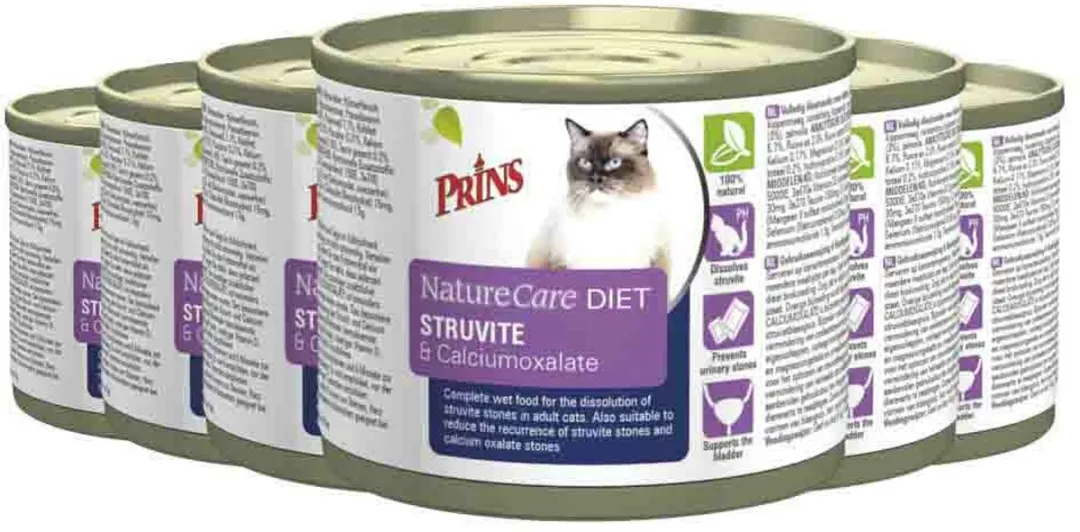 Prins NatureCare Struvite&Calciumoxalaat Kattenvoer 6x0,2kg - afbeelding 6 van 6