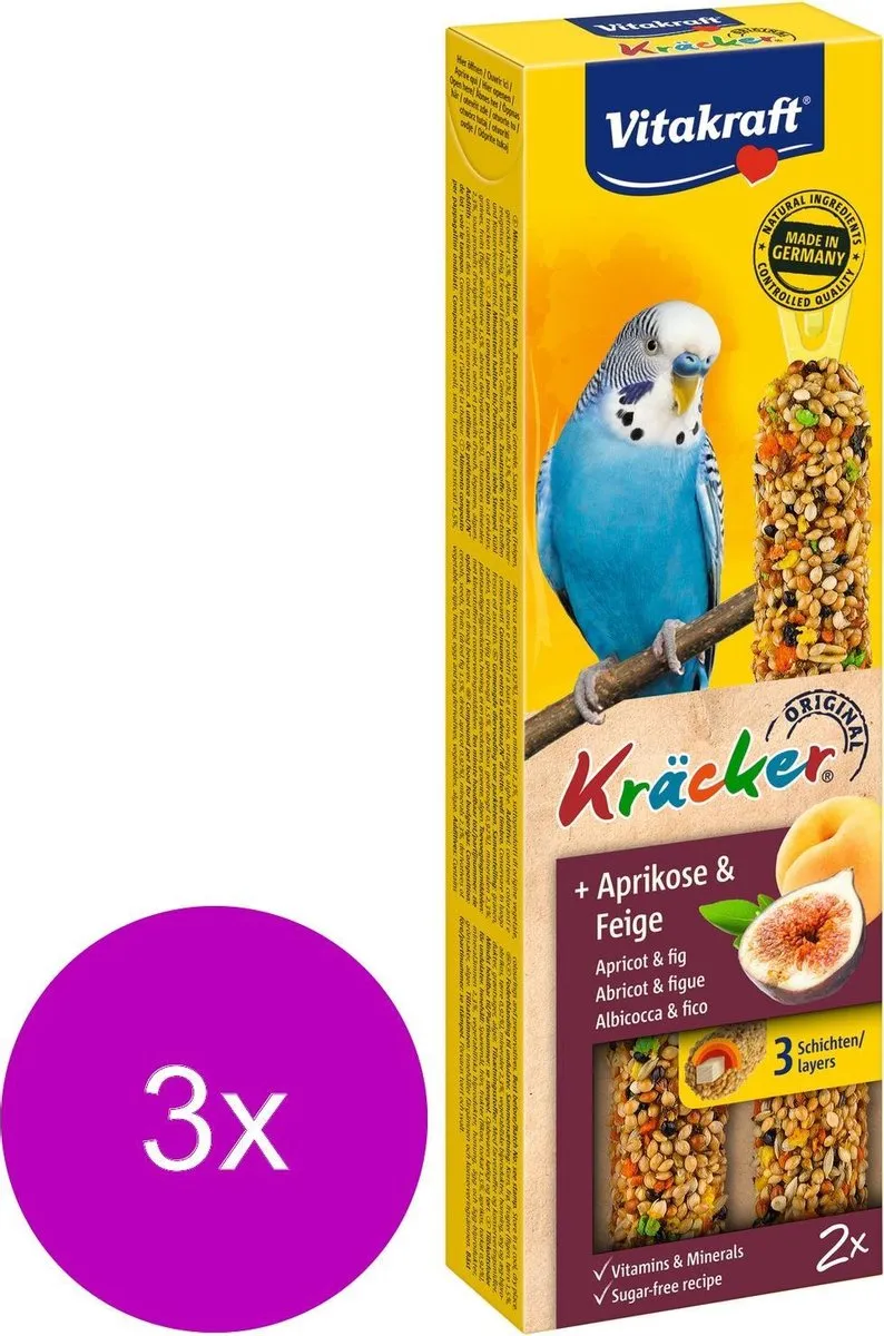 Vitakraft Parkiet Kracker Fruit - 20 Stuks