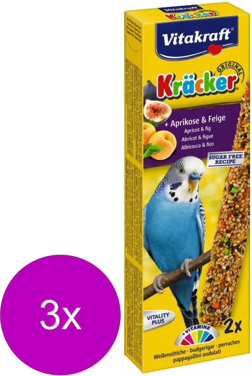 Vitakraft Parkiet Kracker Fruit - 20 Stuks