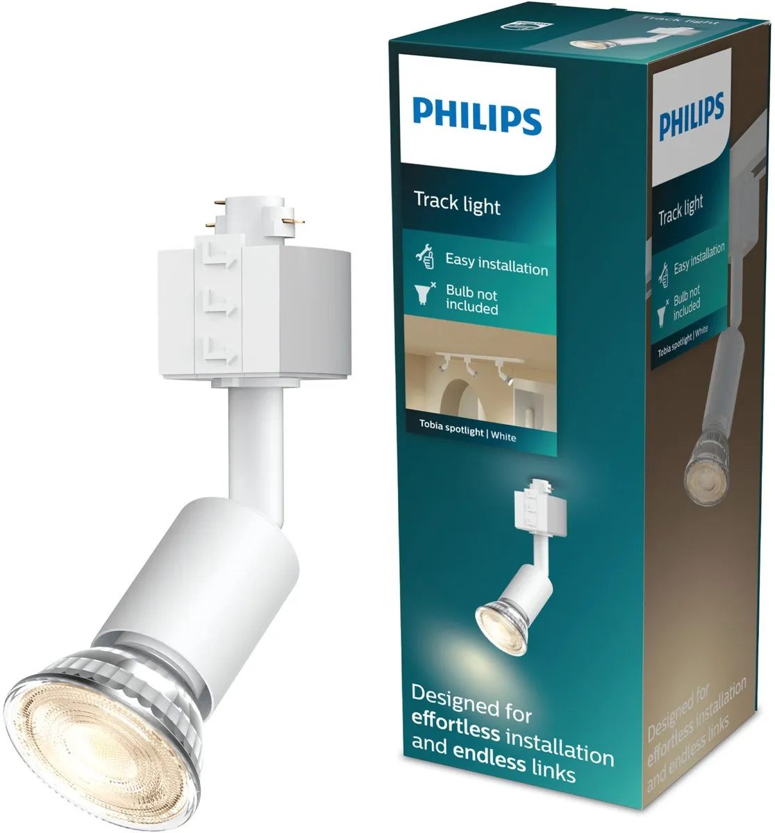 Philips EasyLink Tobia Spot GU10 7W - Wit