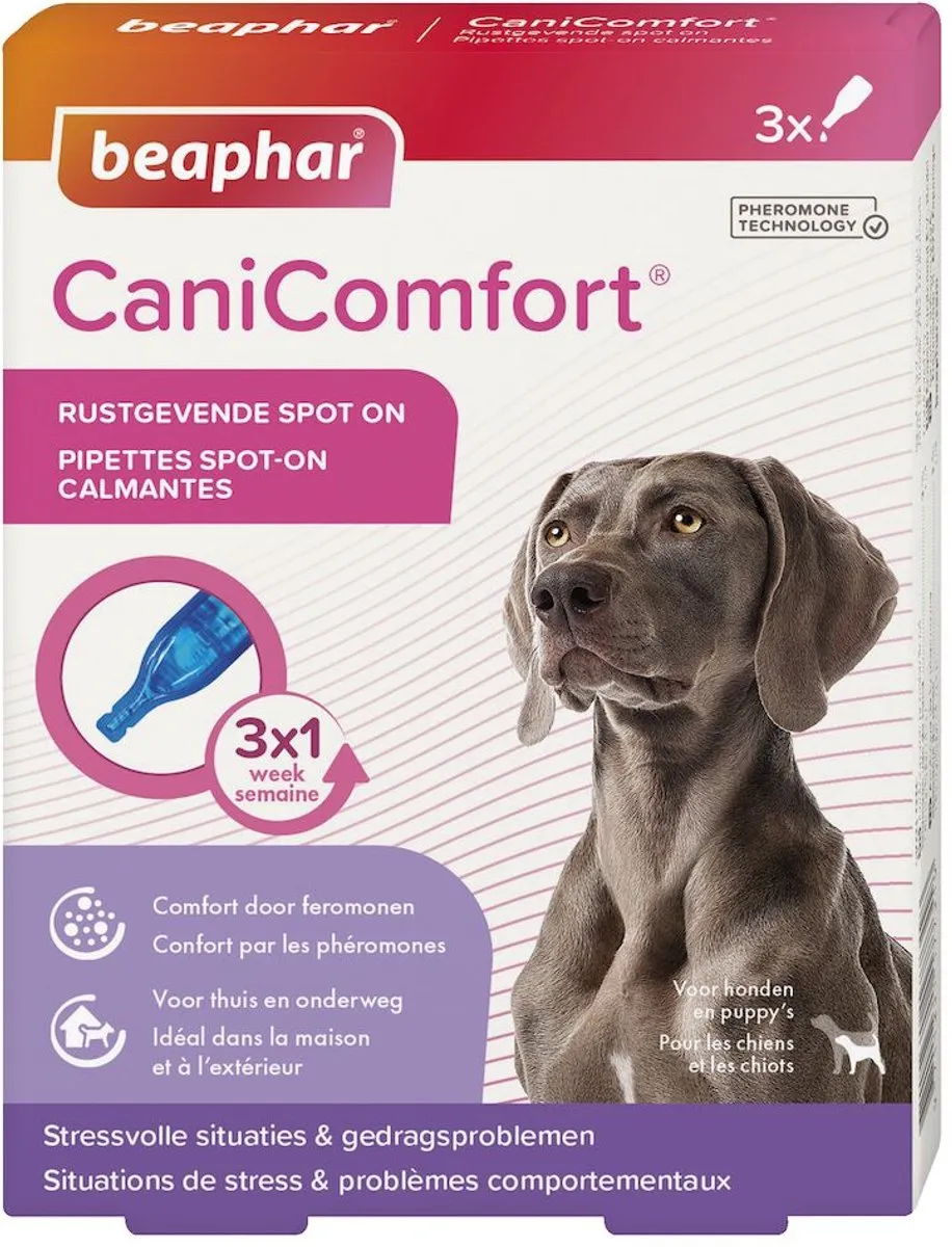 Beaphar CaniComfort Rustgevende Spot-On Hond - 3 Stuks