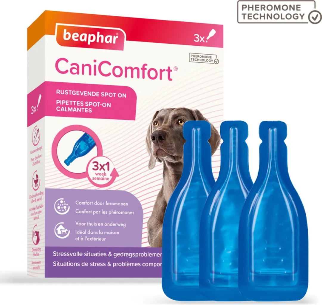 Beaphar CaniComfort Rustgevende Spot-On Hond - 3 Stuks