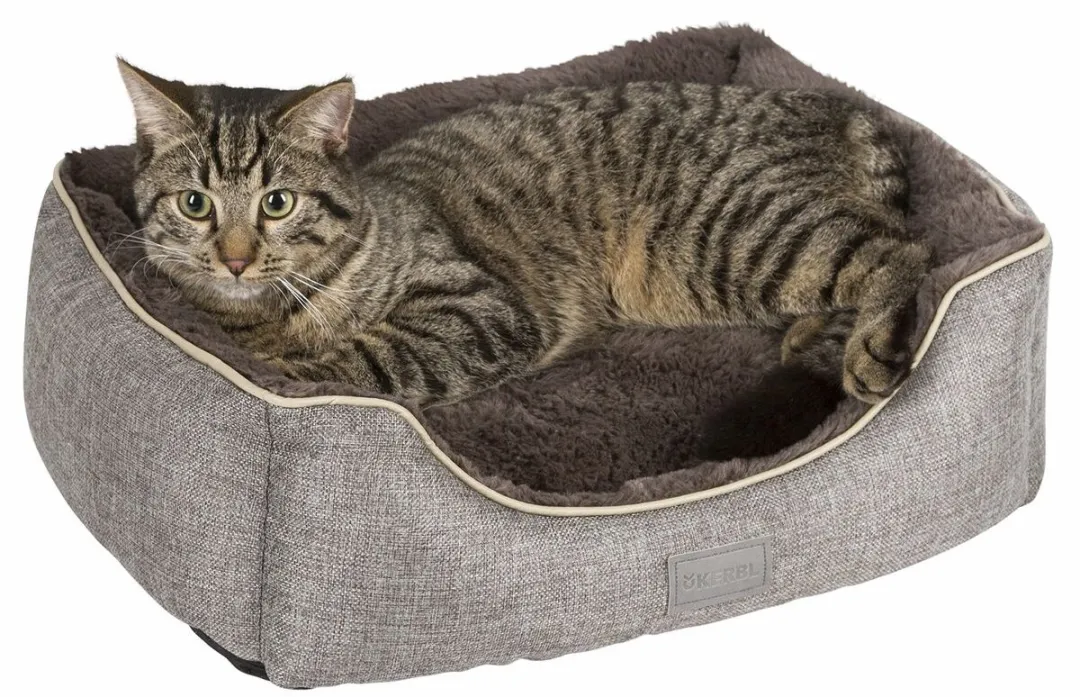 Kerbl Samuel Huisdierenbed - 50x40x15cm Grijs