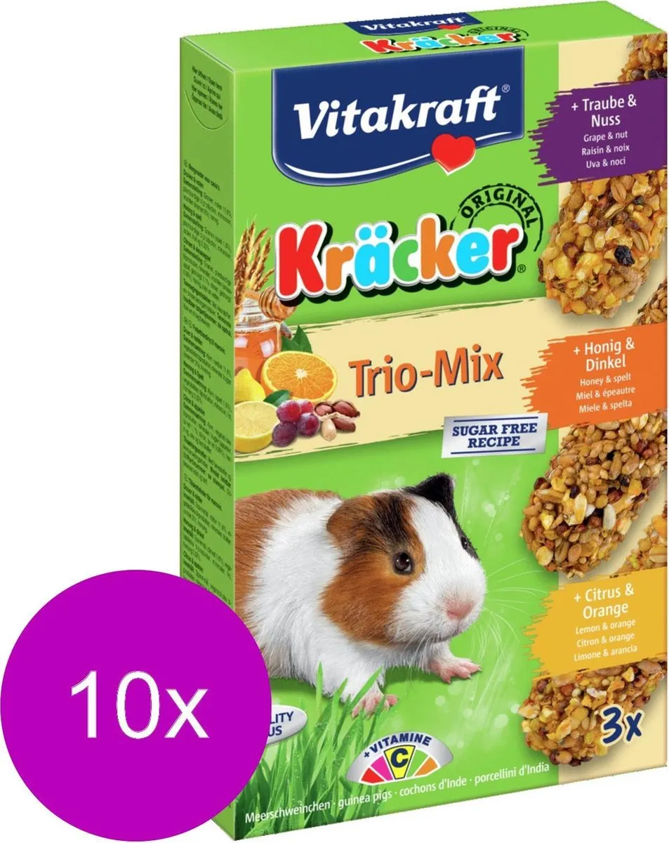 Vitakraft Cavia Kracker 3in1 - 10 Stuks