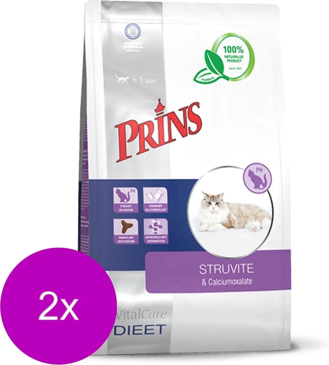 Prins Vitalcare Struviet Calciumoxalate Kattenvoer