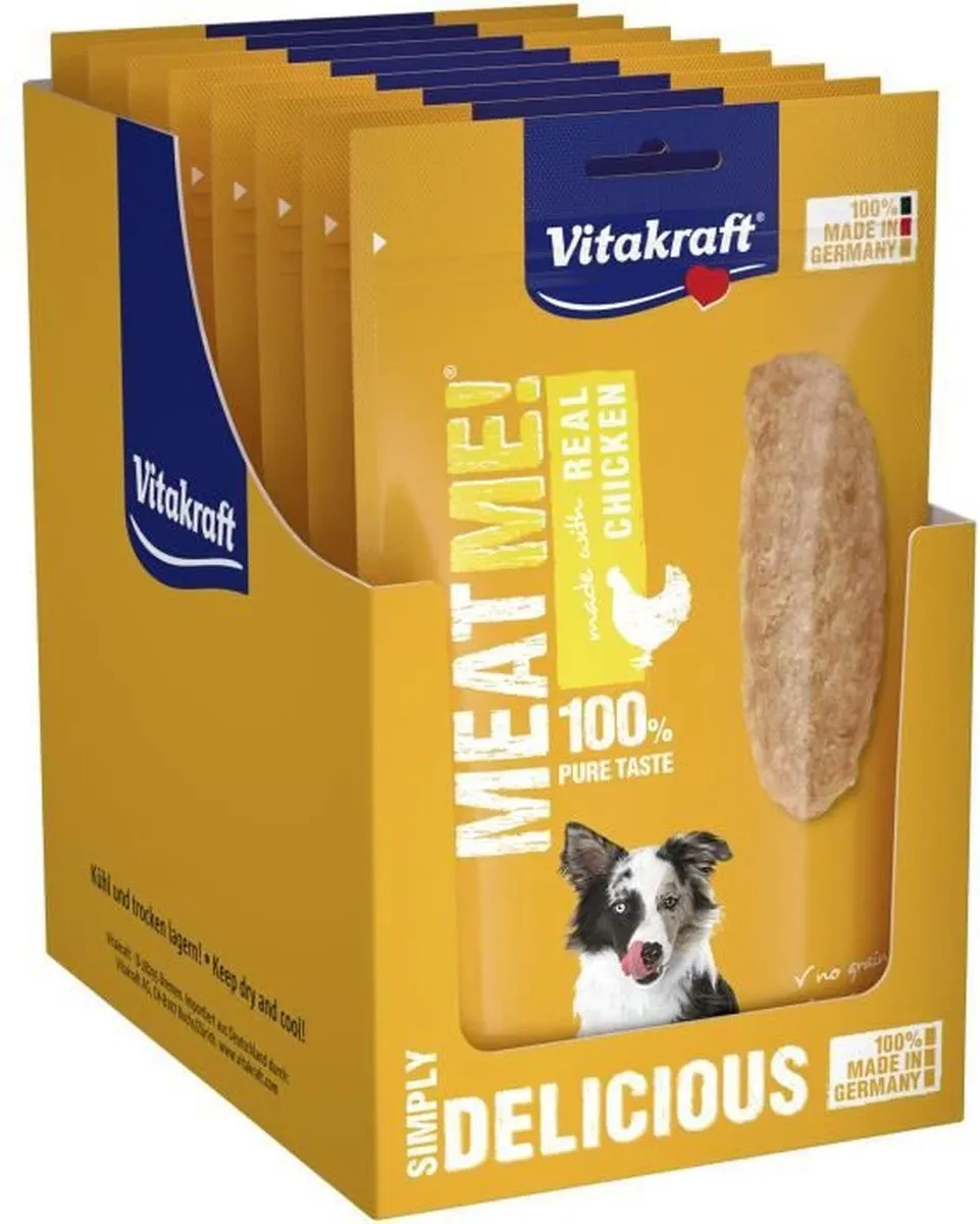 Vitakraft Meat Me! Hondensnacks Kip - 8 x 60g