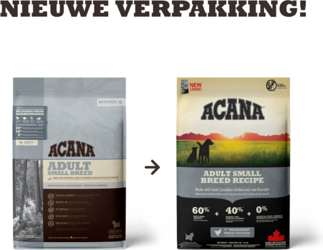 Acana Heritage Adult Small Breed Kip & Kalkoen - 6 kg - afbeelding 6 van 6