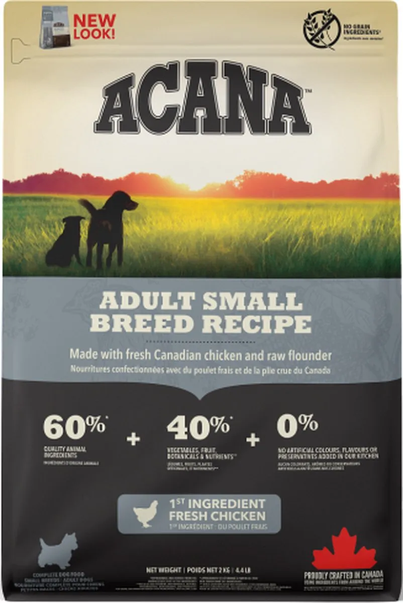 Acana Heritage Adult Small Breed Kip & Kalkoen - 6 kg