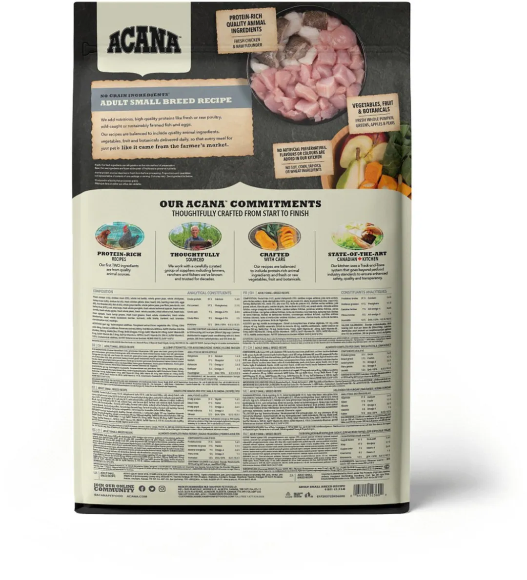 Acana Heritage Adult Small Breed Kip & Kalkoen - 6 kg