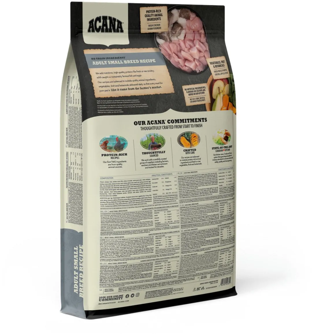 Acana Heritage Adult Small Breed Kip & Kalkoen - 6 kg