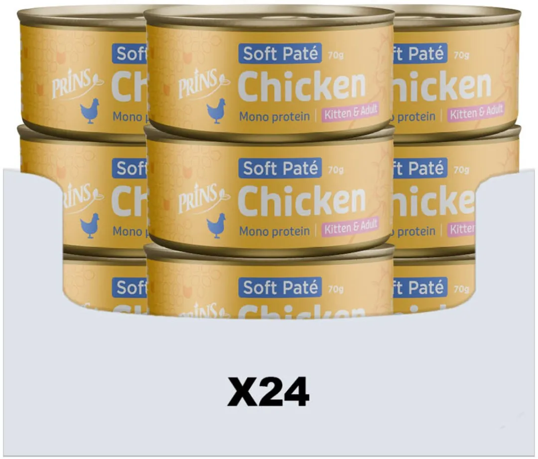 Prins Soft Paté Kattenvoer Nat Kip