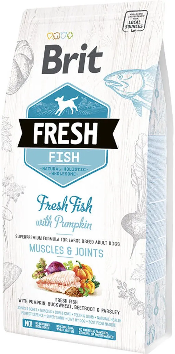 Brit Fresh Fish & Pumpkin Adult Large Breed 12kg
