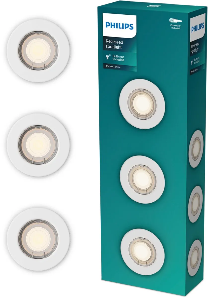 Philips Peridot Inbouwspot GU10 3-pack
