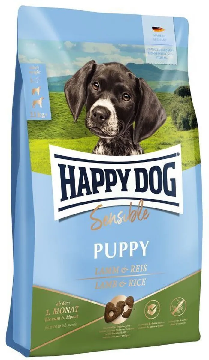 Happy Dog Sensible Puppy Lam & Rijst 4kg