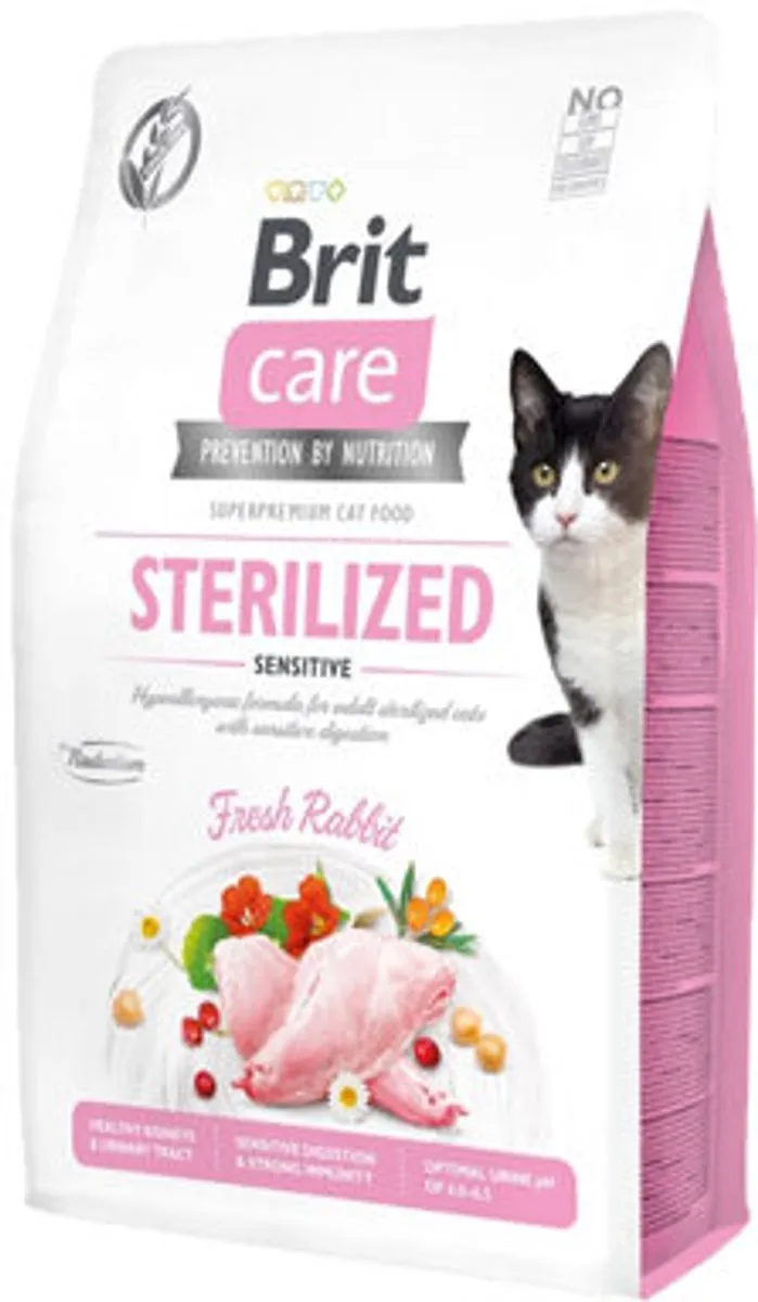 Brit Sterilized Sensitive Konijn Kattenvoer 7kg