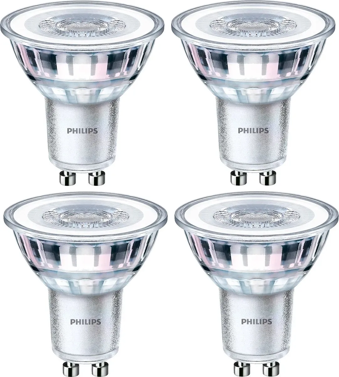 Philips LED GU10 3.5W Koel Wit 4 Stuks
