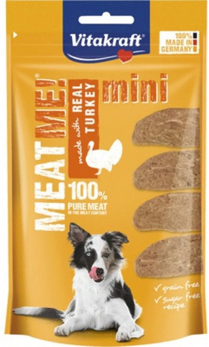 Vitakraft Meat Me Mini Kalkoen Hondensnack 60g