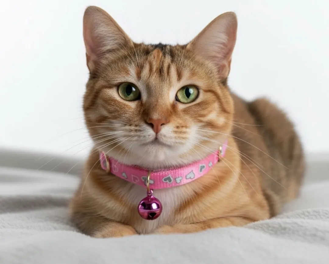 Zolux Kattenhalsband Hart Reflecterend Roze 30cm