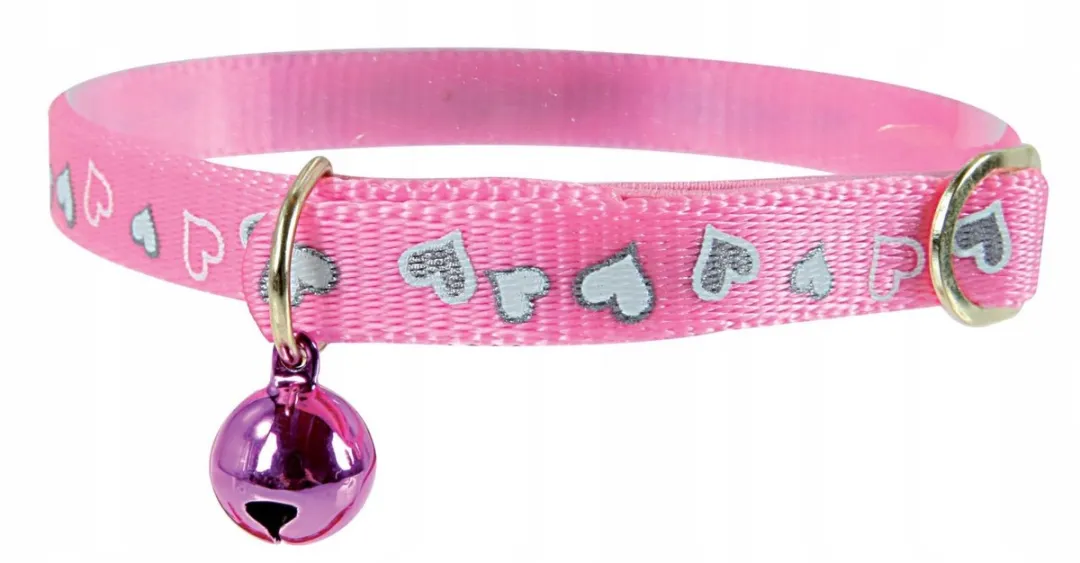 Zolux Kattenhalsband Hart Reflecterend Roze 30cm