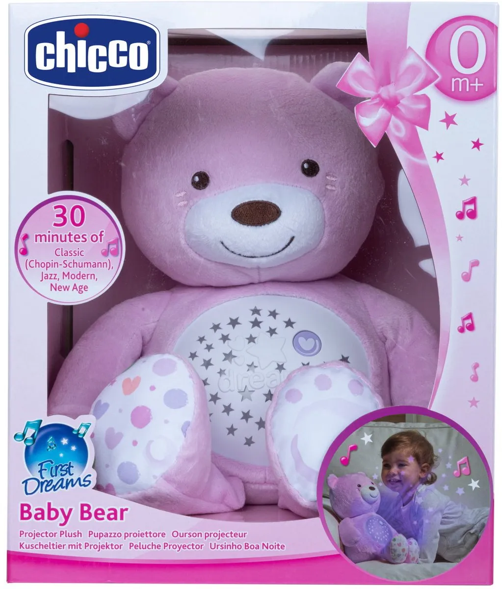 Chicco First Dreams Projector Baby Bear - Roze