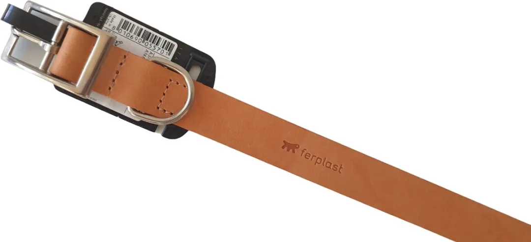 Ferplast Natural Hondenhalsband 37-45cm Kunstleer - Bruin