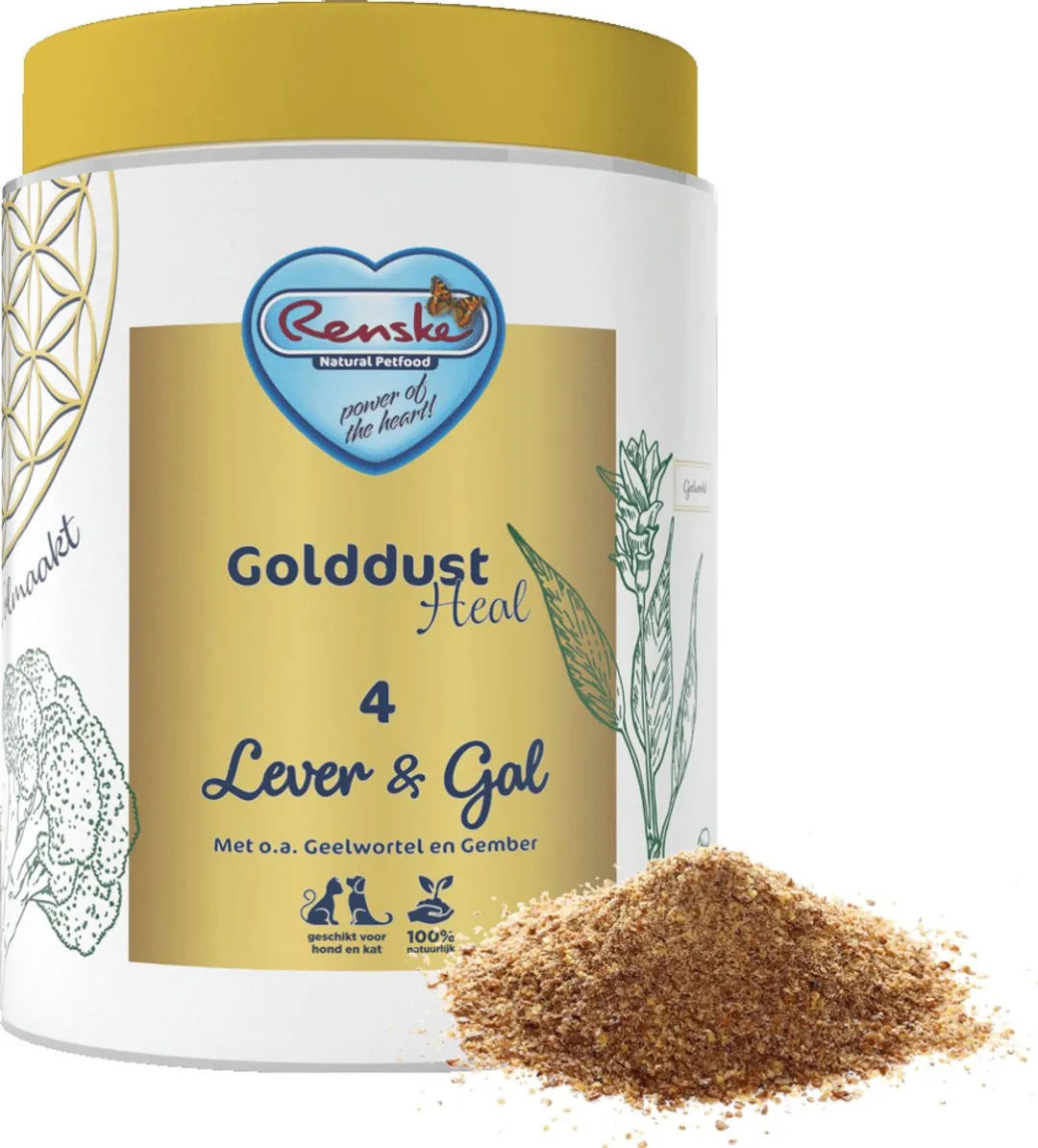 Renske Golddust Heal 4 Lever & Gal 500 gr