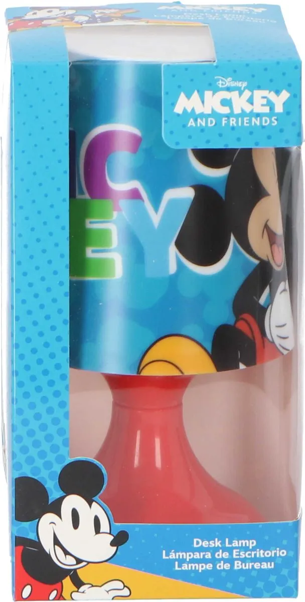 Disney Mickey Mouse Nachtlamp - Rood - 18x9cm