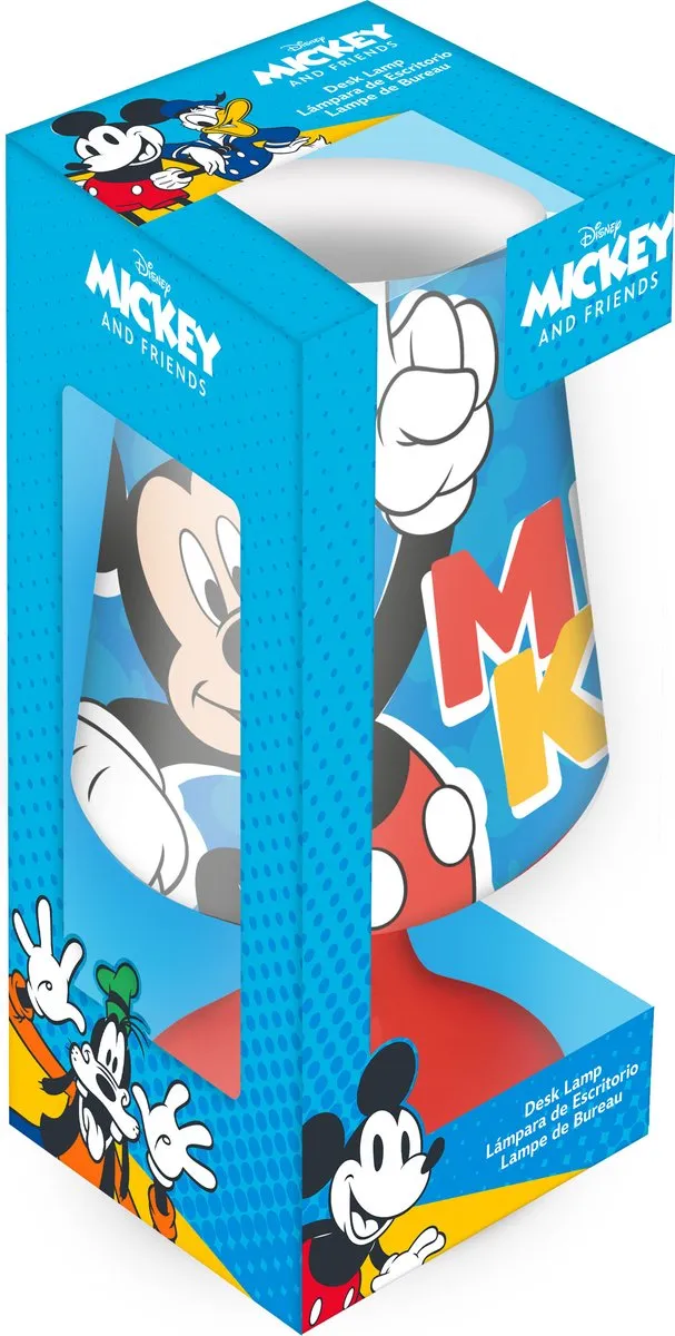 Disney Mickey Mouse Nachtlamp - Rood - 18x9cm